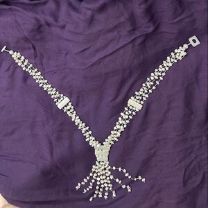 Chic Light Blue/Green or Teal Beaded Necklace